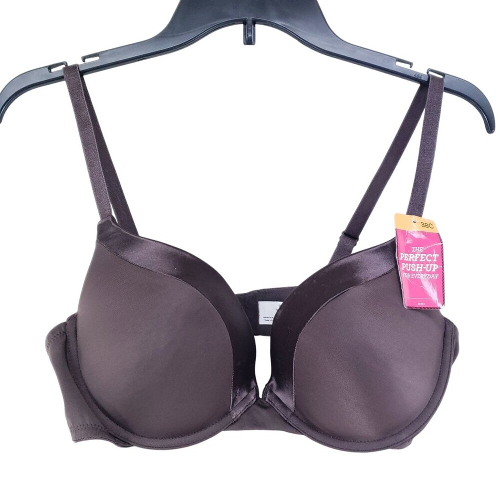 Sweet Nothings By Maidenform The Perfect Push-Up Bra 38C Coffee Brown Everyday